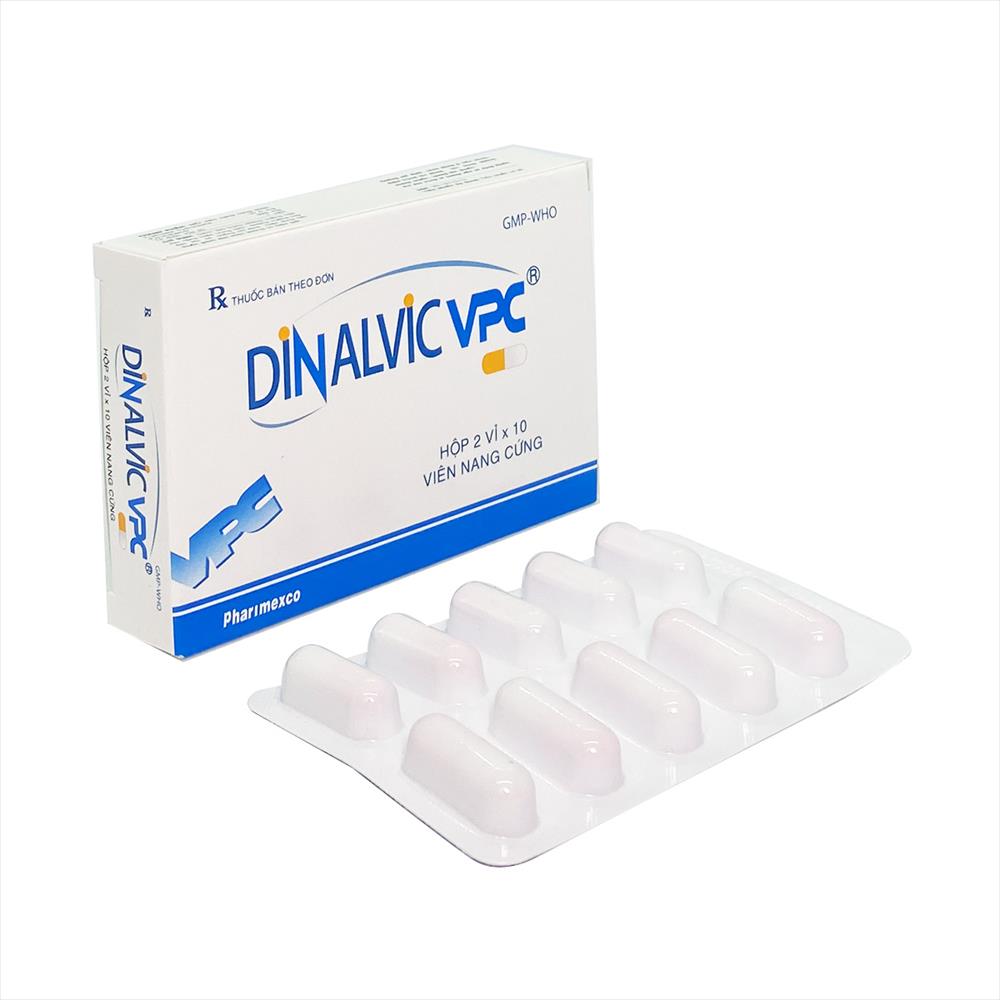 Dinalvic VPC hộp 2 vỉ x 10 viên nang Cửu Long