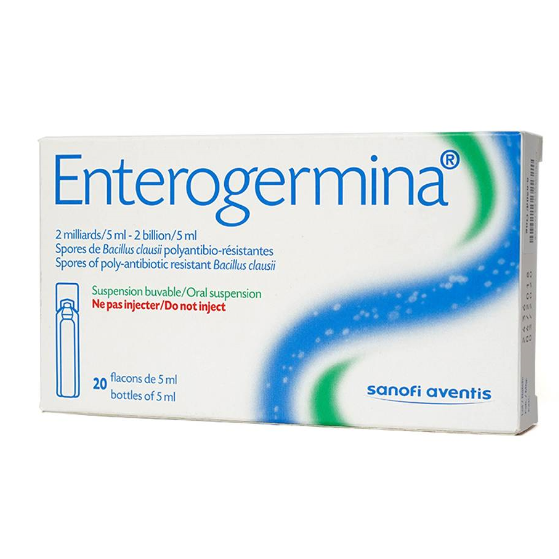 Enterogermina 2 billion/5ml hộp 20 ống x 5ml Sanofi Pháp