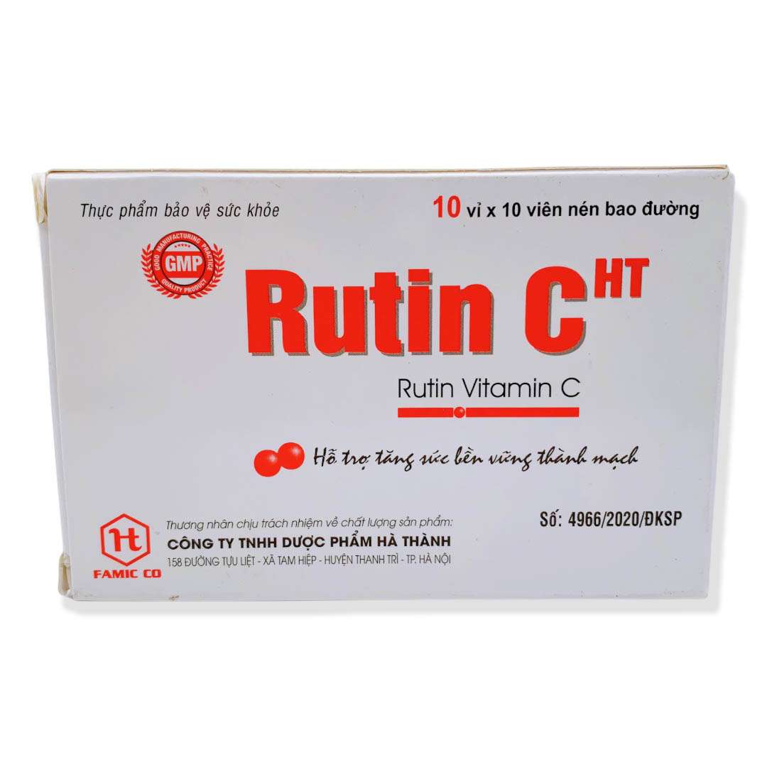 Thông tin chi tiết về thuốc Rutin C HT