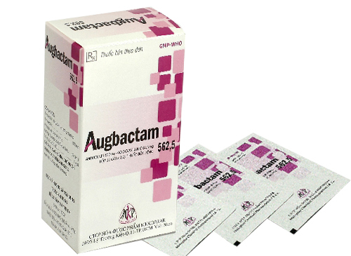 Augbactam 562,5mg hộp 12 gói x 3.2g Mekophar