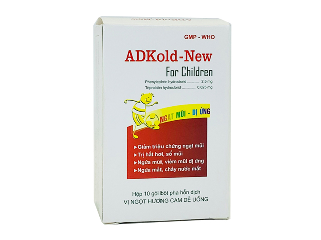 Adkold New hộp 10 gói TW1 Pharbaco