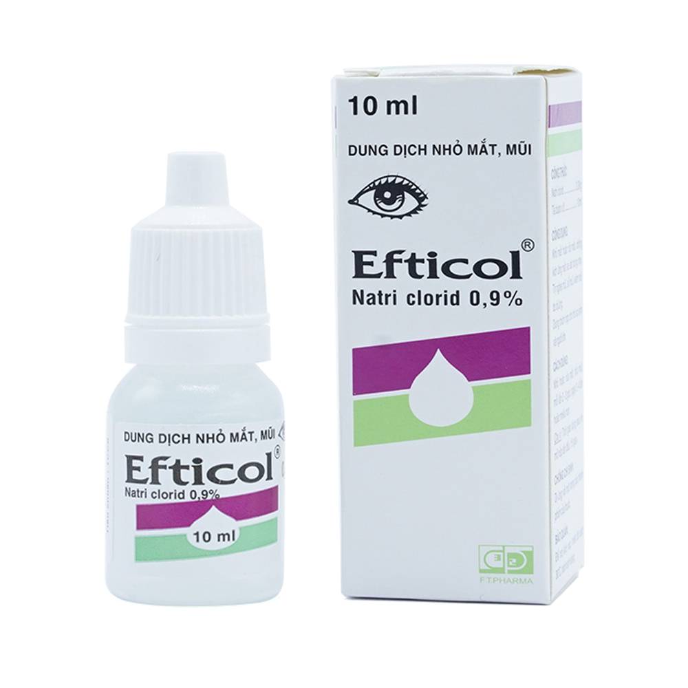 Efticol Natri Clorid 0.9% nhỏ mắt lọ 10ml DP 3/2