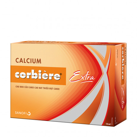 Calcium Corbiere Extra người lớn hộp 30 ống x 10ml Sanofi