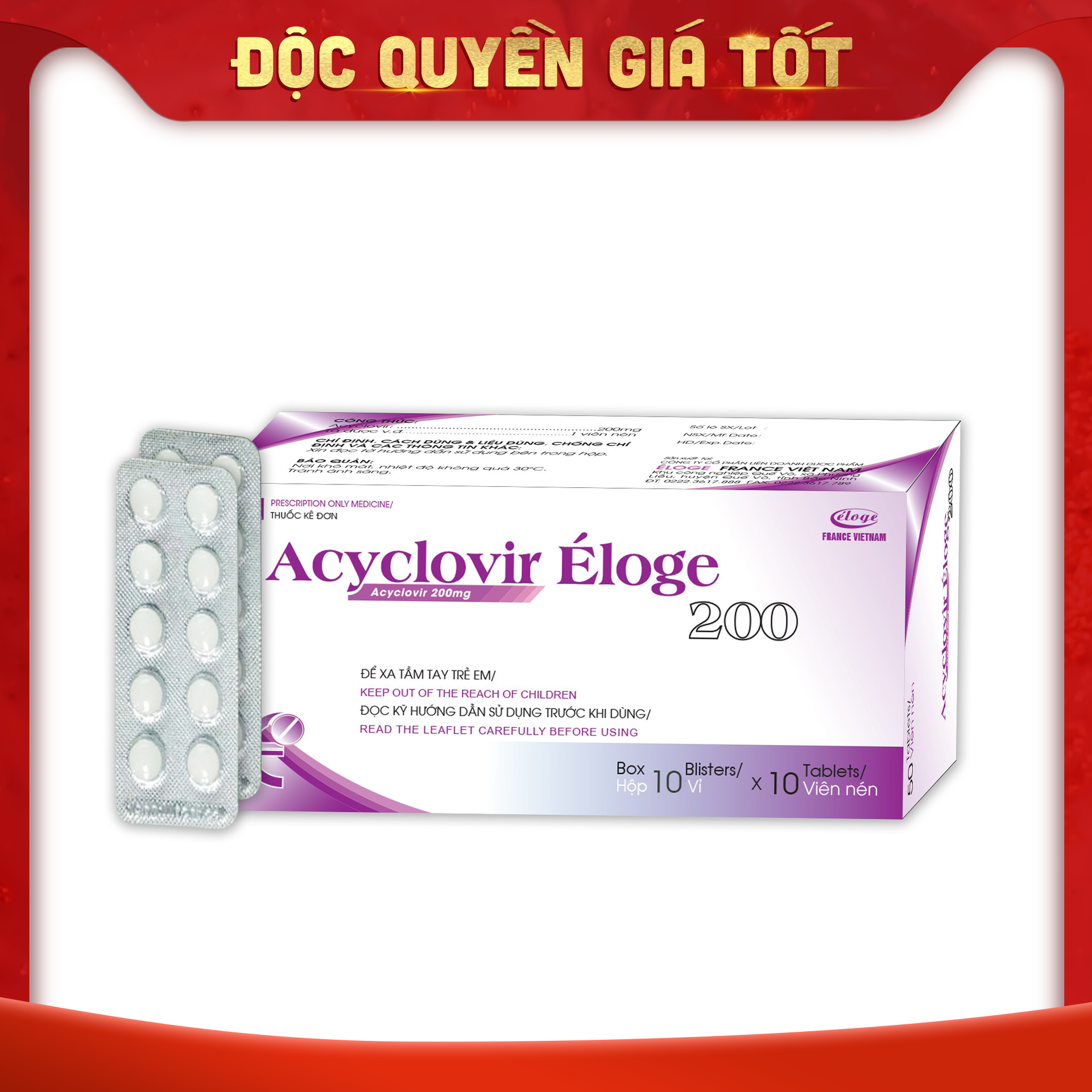 Acyclovir 200mg Eloge