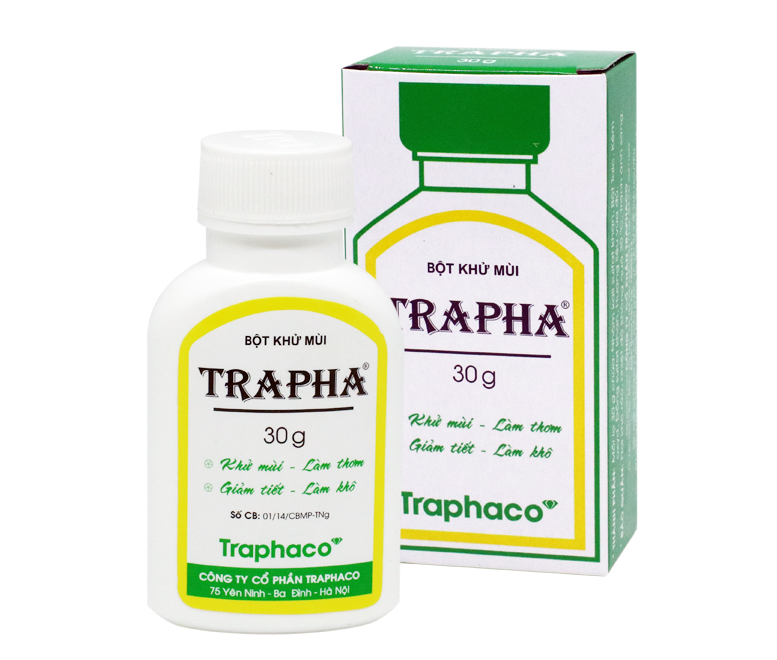 Trapha bột khử mùi 30g Traphaco