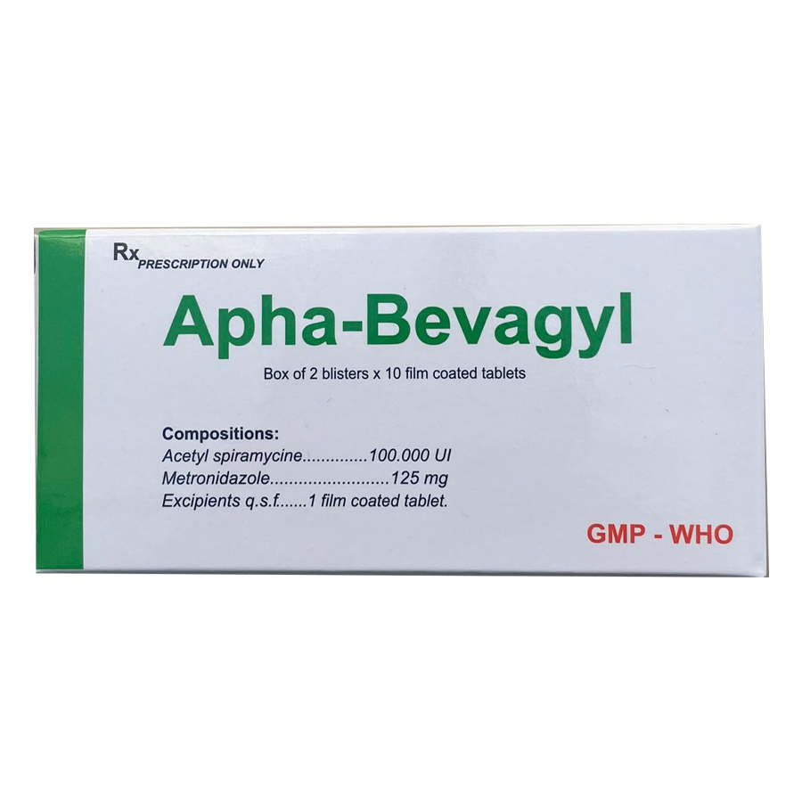 Apha Bevagyl hộp 2 vỉ x 10 viên nén Z120